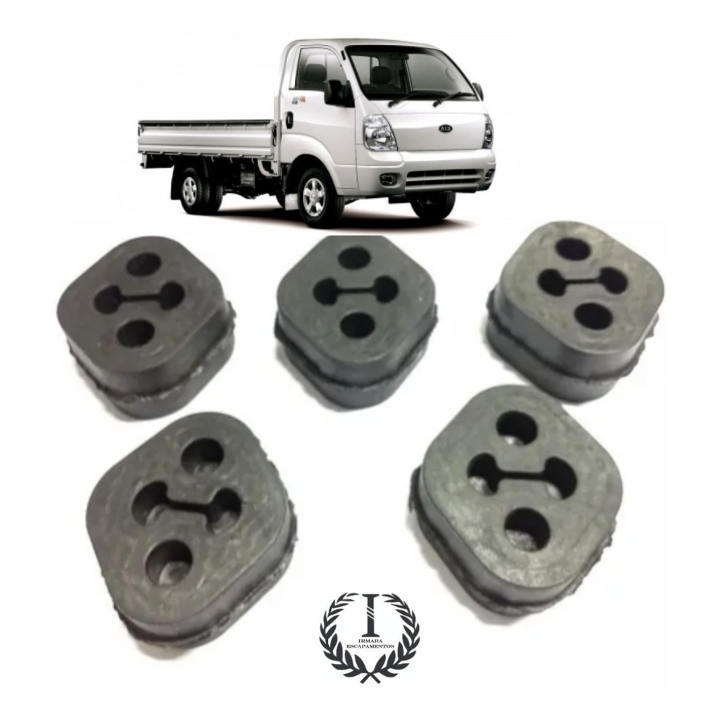 Kit 5 Borracha Coxim Escapamento Kia Bongo K2500