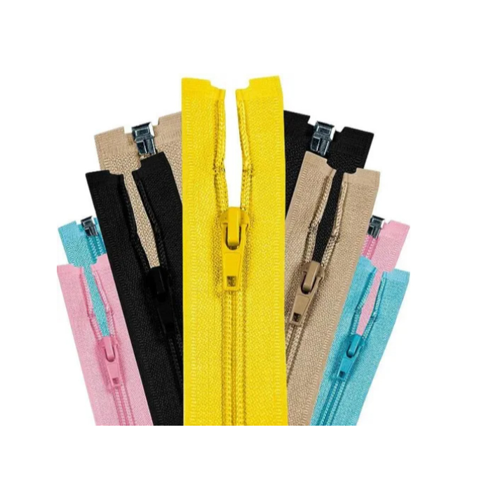 KIT 10 un Zíper Jaqueta (ZD) 40 A 75cm - Ziper Destacável Separável para blusa Fechecler Zipper Jaqueta NYBC