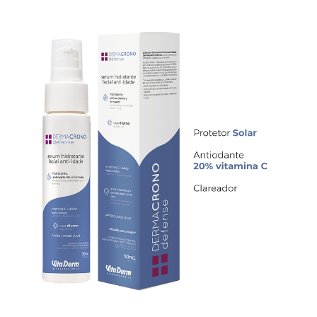 Hidratante Serum Facial Dermacrono Defense Proteção Solar 20% Vitamina C Vita Derm