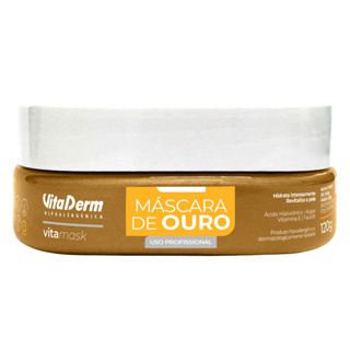Máscara Facial de Ouro 120g Vita derm • Lifting • Revitalizante • Ácido Hialurônico + Vitamina E em Oferta na Shopee