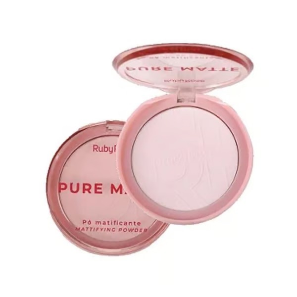 Pó Compacto Matificante Ultrafino Pure Matte  - Ruby Rose LINHA ROSA