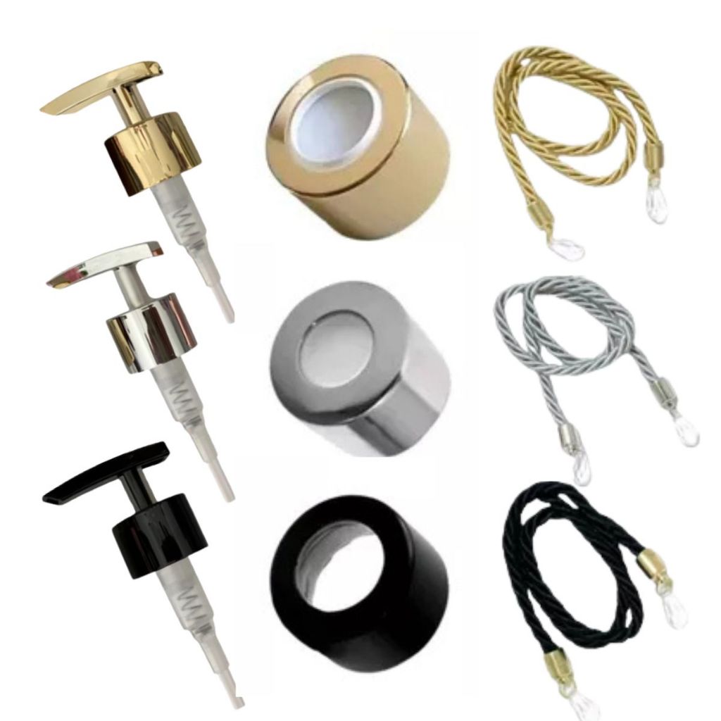Kit Válvula Lavabo Tampa Difusor E 2 Cordão Decorativo Luxo