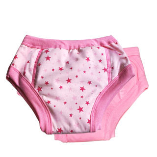 Kit 02 Calcinhas de treinamento para o desfralde premium - Estampa Estrela rosa em Oferta na Shopee