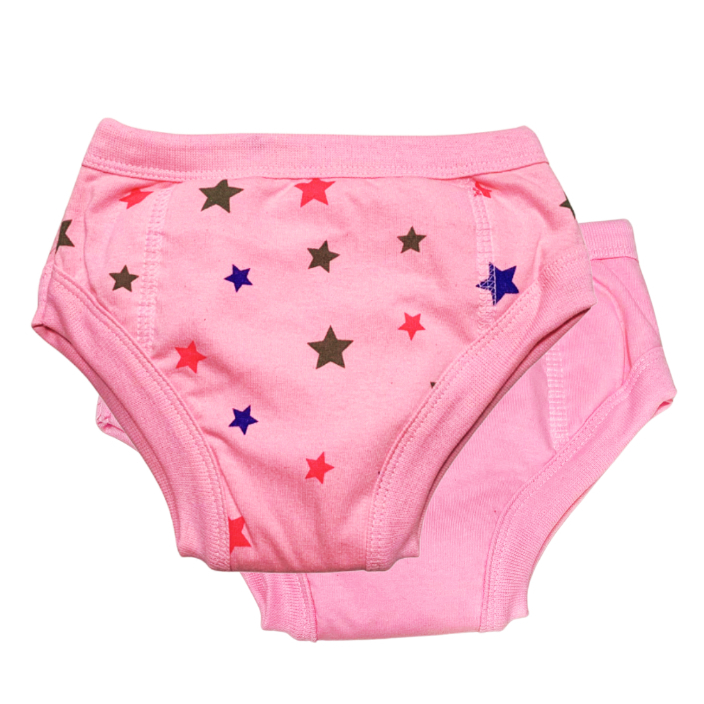 Kit calcinha de treinamento para o desfralde Star Rosa