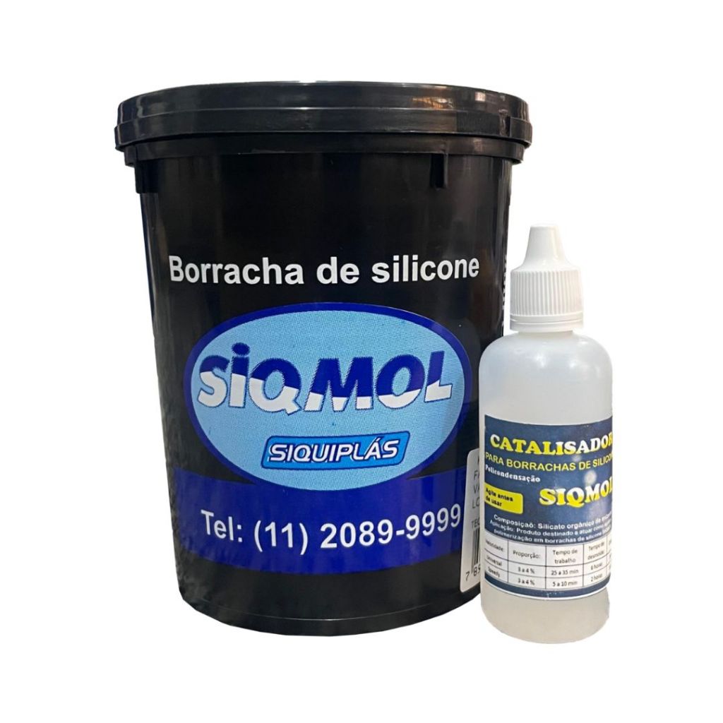 Borracha de Silicone – Alta Performance Importada – Siqmol 8000 – 1Kg em Oferta na Shopee