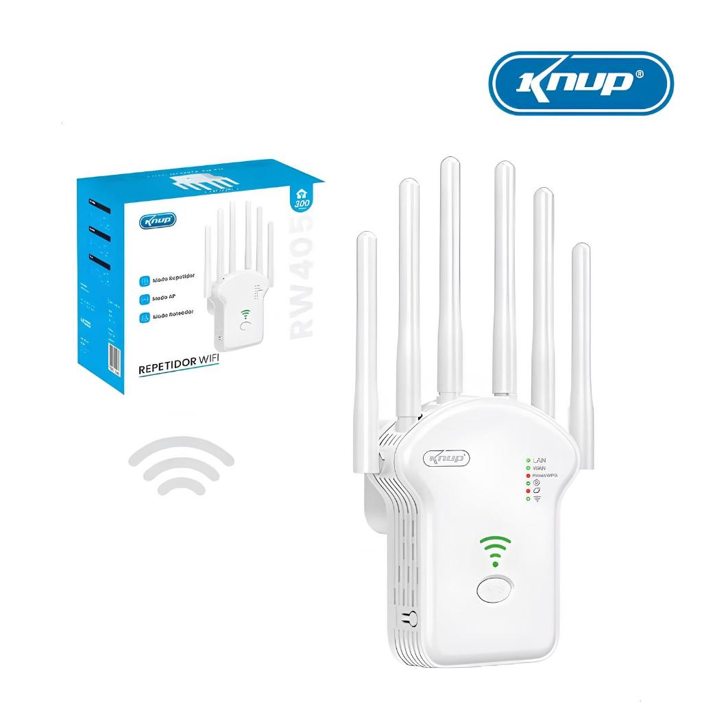 Repetidor Extensor WiFi Long Range Wireless WIFI Signal Booster Rede Sem Fio Knup em Oferta na Shopee