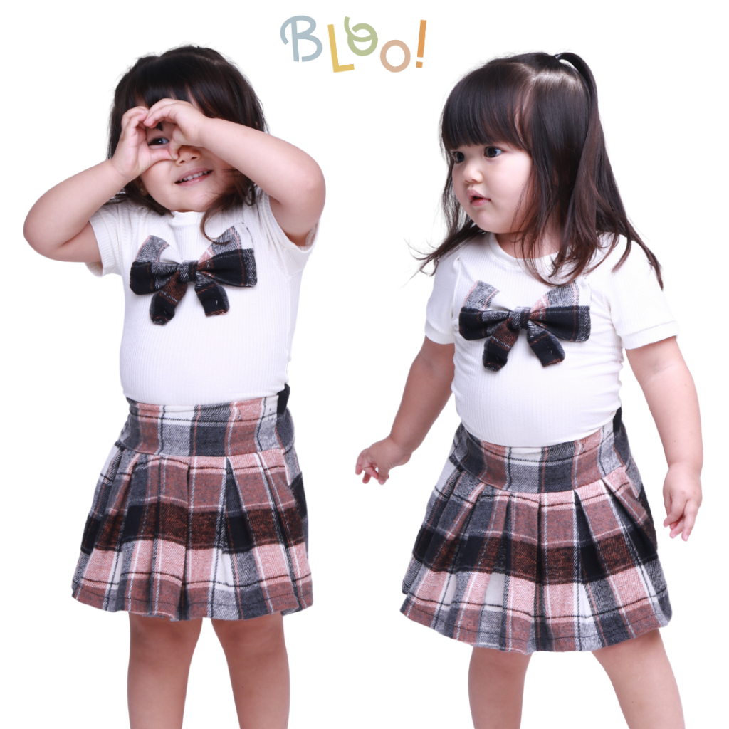 Conjunto Blusa e Saia Menina Elegante Confortável Patricinha