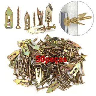 Kit Parafusos De Expansão 25 Parafusos E 25 Buchas Para Placa De Gesso Drywall Parafuso De Expansão em Oferta na Shopee