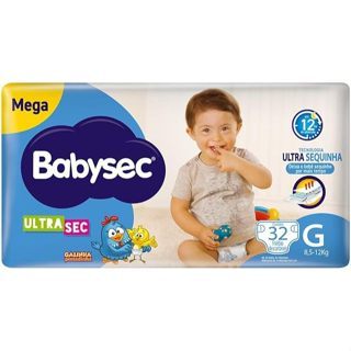 Babysec Fralda Galinha Pintadinha Ultrasec G 32 und