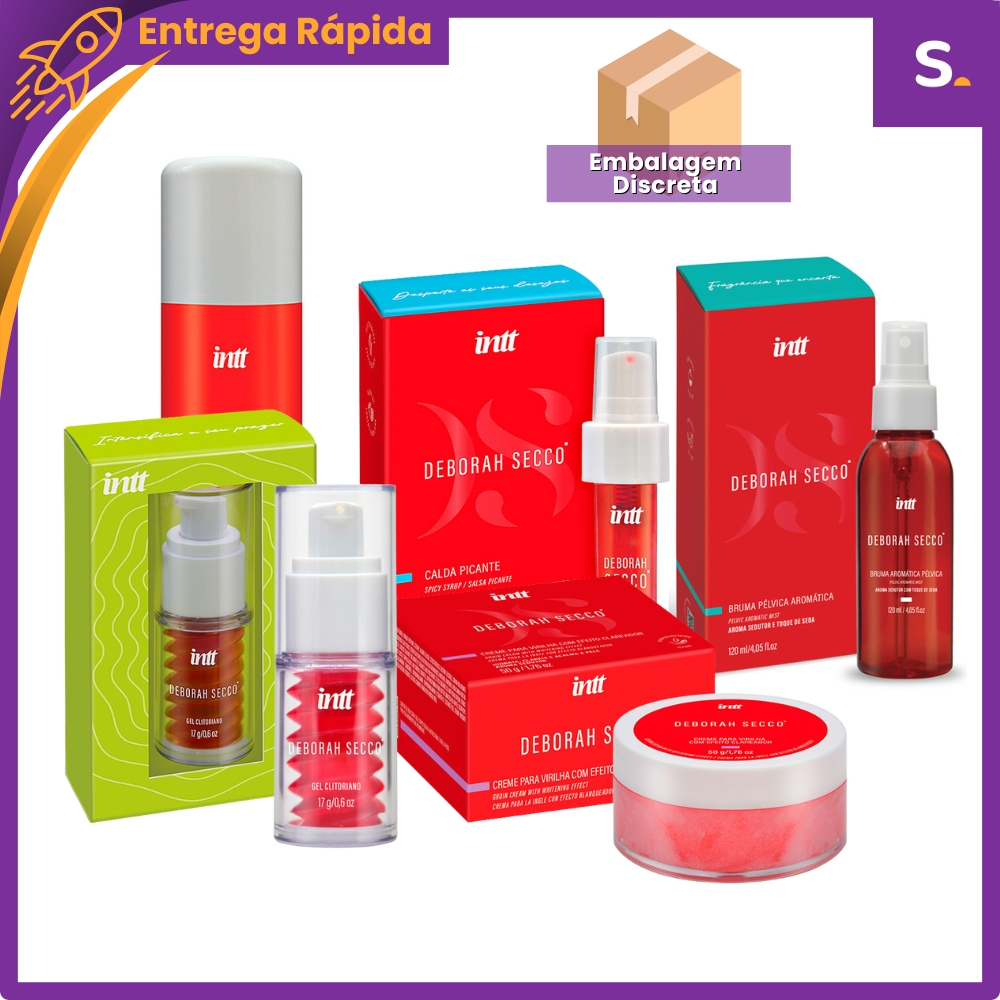 Linha Completa Deborah Secco Gel Estimulante Esfoliante Sabonete - Intt
