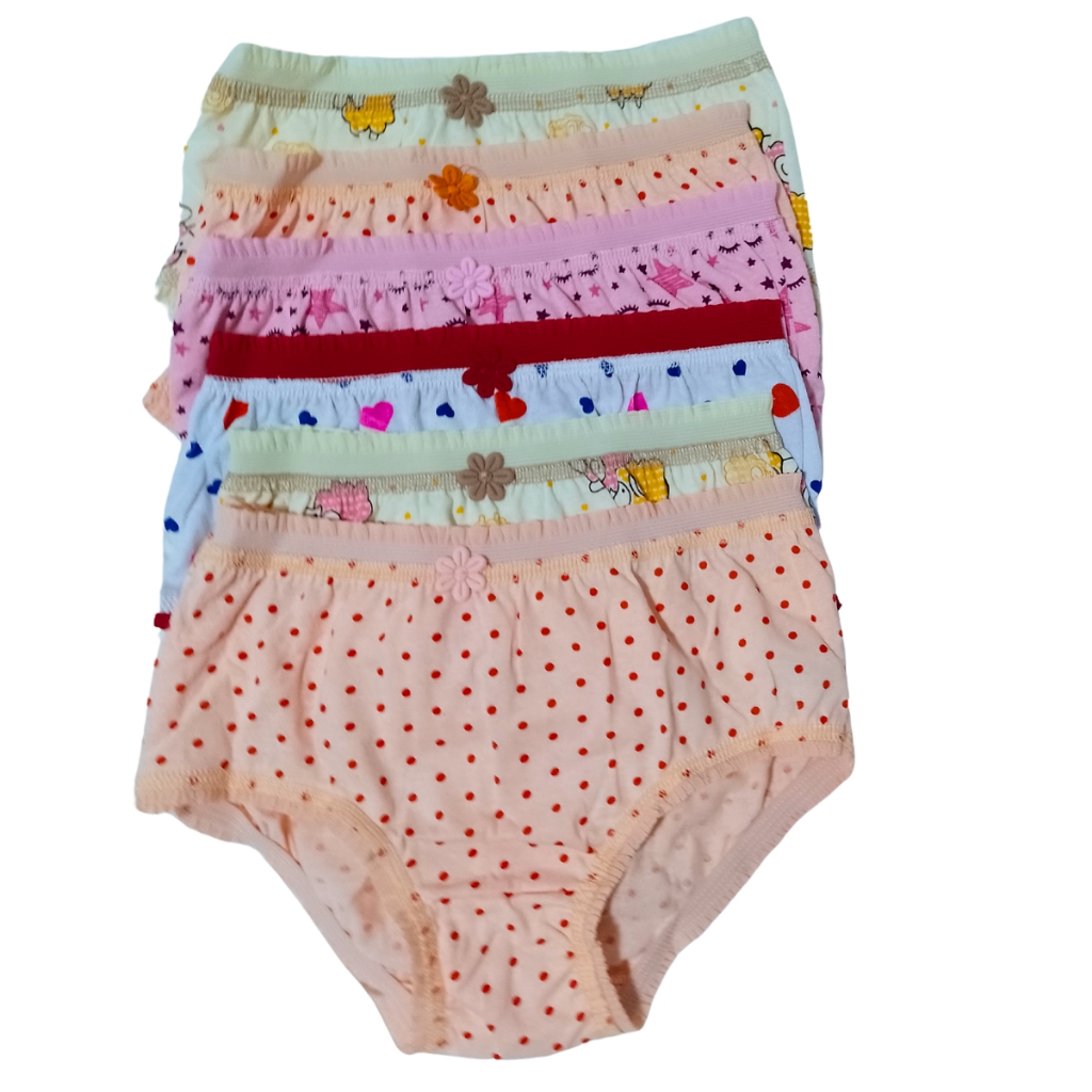 Kit/6 Calcinha Infantil Kellynha Juvenil Estampada - 100% Algodão em Oferta na Shopee