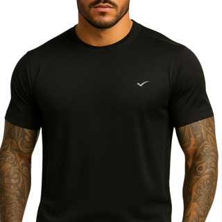 Promoção Camiseta Dry Fit Masculina Lisa - Casual Treino Academia Esportes Exercícios Corrida em Oferta na Shopee
