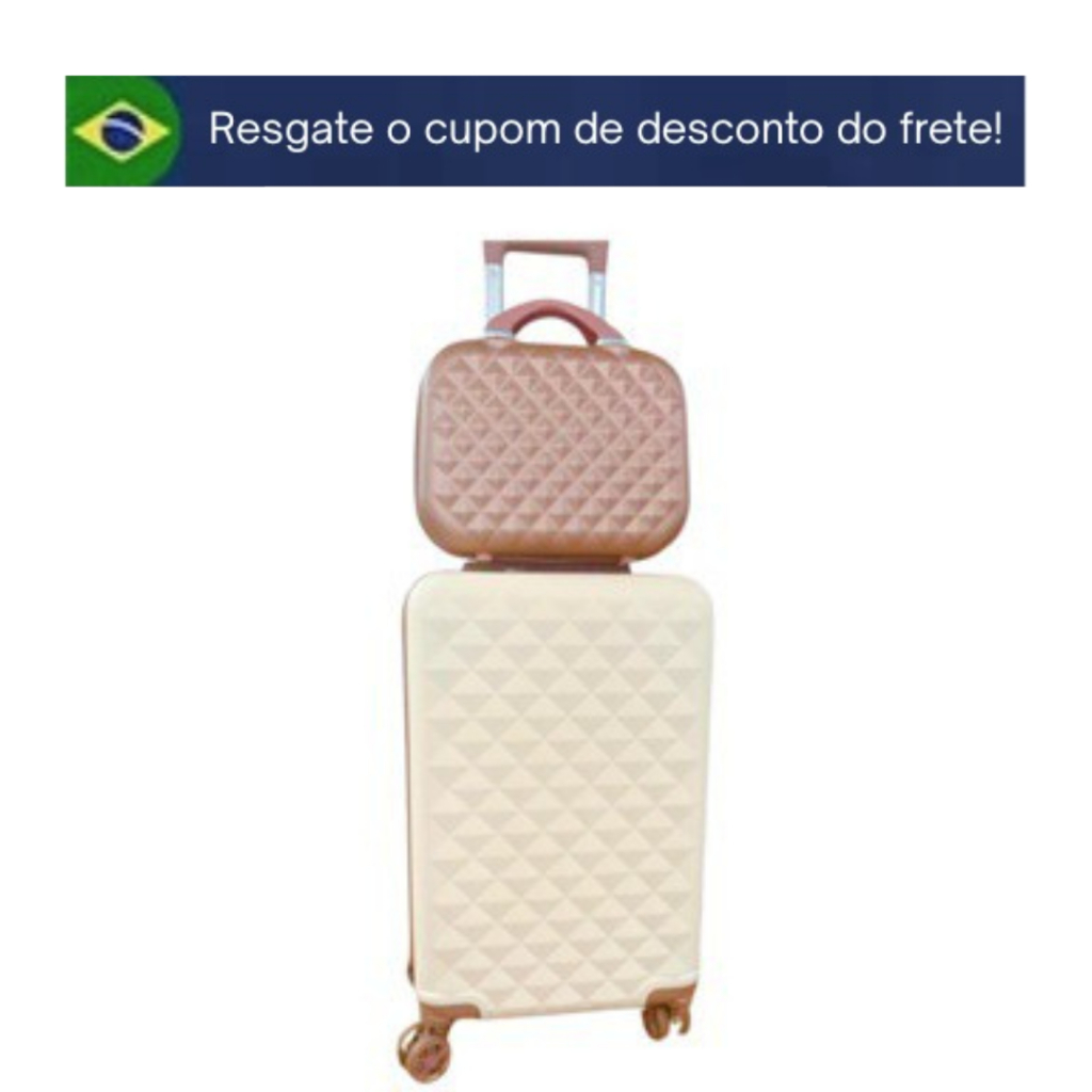 Mala De Bordo Com Frasqueira Diamond Abs Padrão Anac