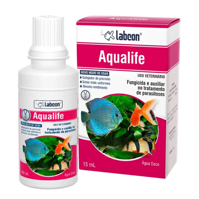 Alcon Labcon Aqualife - Fungicida e Auxiliar no Tratamento de Parasitoses de Peixes em Oferta na Shopee