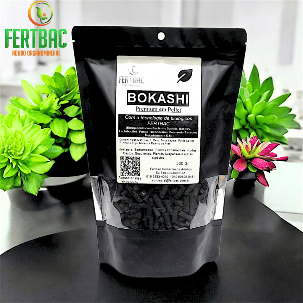 Adubo Bokashi Orgânico Premium Em Pellet 500gr Liberação Lenta Promoção