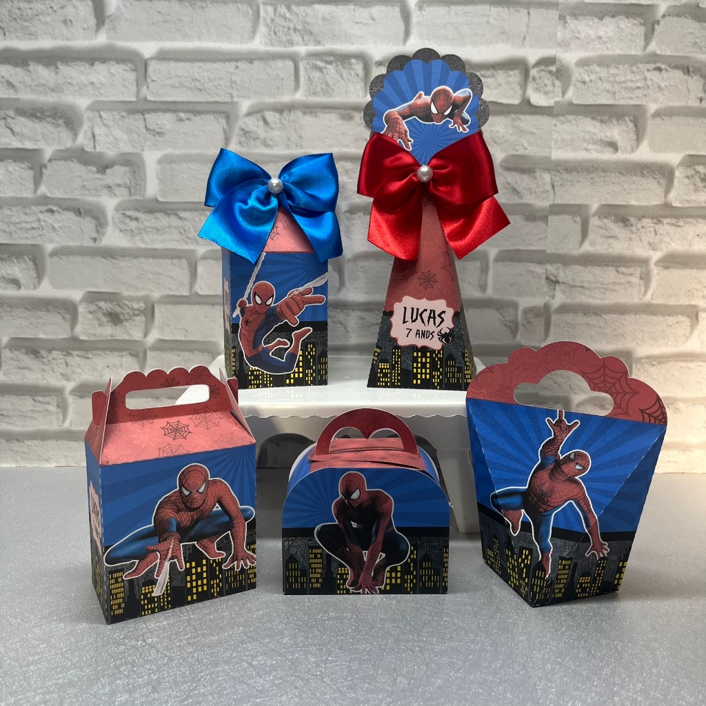 Kit Festa Personalizado Homem Aranha, Lembrancinhas Homem Aranha, Personalizados Homem Aranha