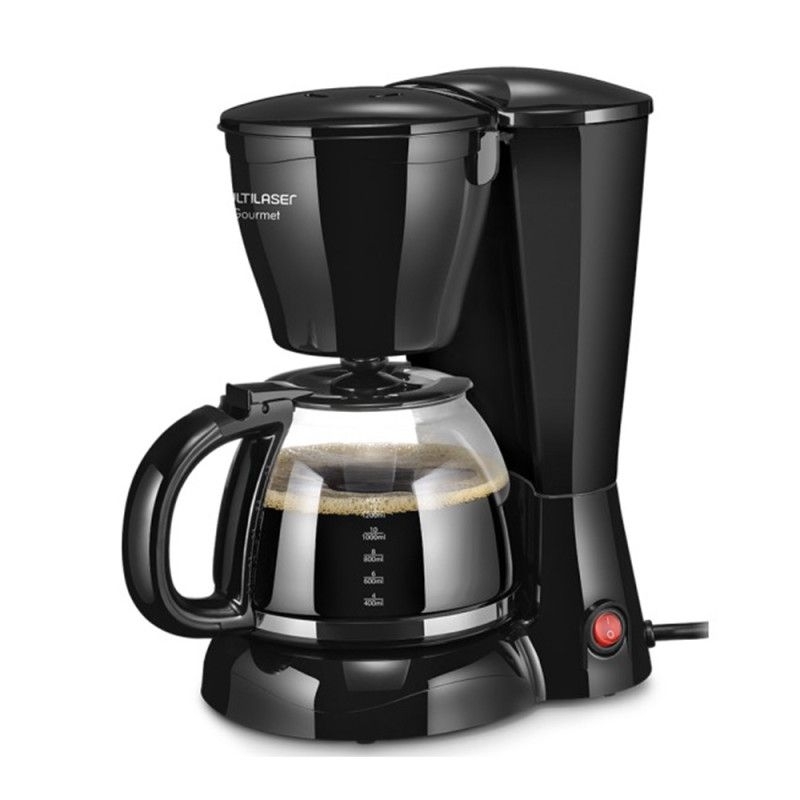 Cafeteira Elétrica Multilaser Gourmet BE04 | 30 Xícaras | 800W | Jarra de Vidro | Filtro Permanente | Preto | 220V