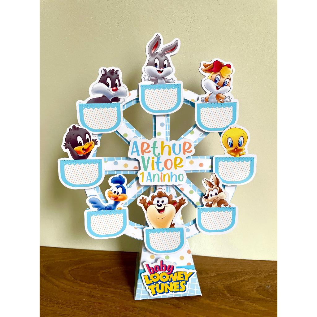 Roda Gigante Baby Looney Tunes 3D - Lembrancinhas Personalizada em Oferta na Shopee