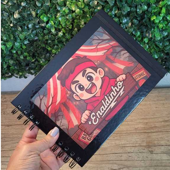 Livro De Colorir Enaldinho Capa Dura, 50 Desenhos - Tamanho A5 - Envio Rápido