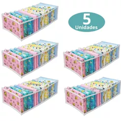Kit 5 Colmeias Organizadoras de Gavetas com 10 Divisórias / Organizador de Roupas -Íntimas, Meias , roupas de bebe