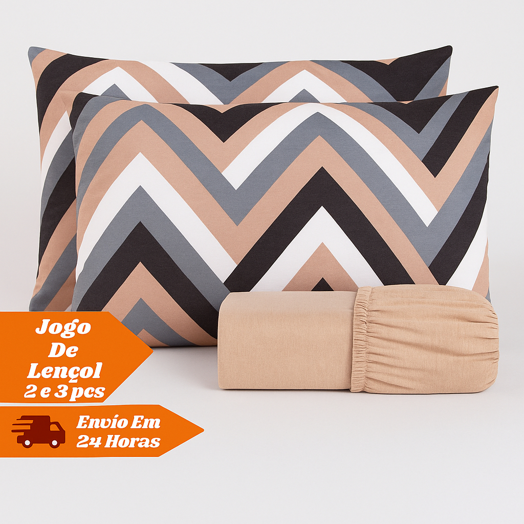 Jogo Lençol 3 Peças Casal - Queen - King 300 Fios Acetinado