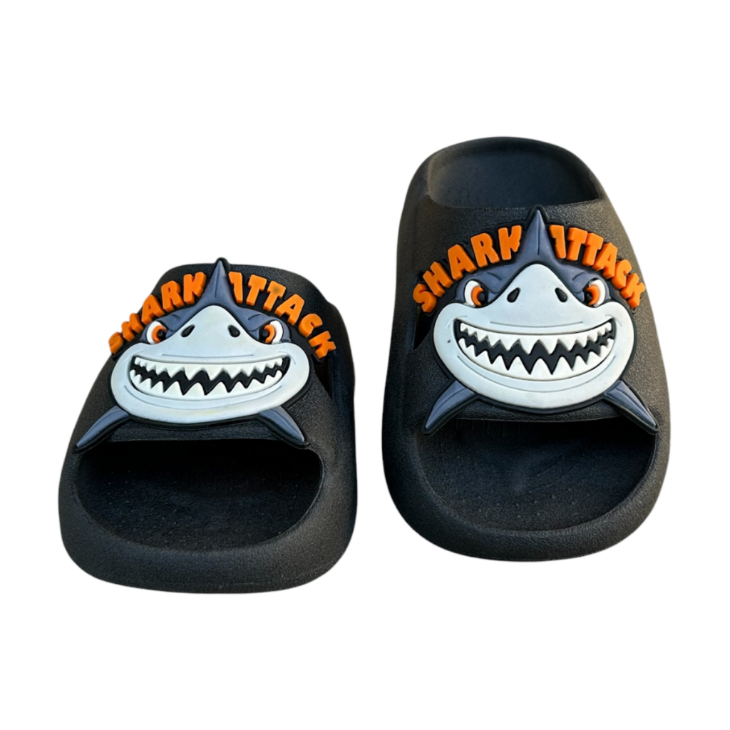 Chinelo Nuvem Tubarão Menino Babuche Confortavel Macio Moda