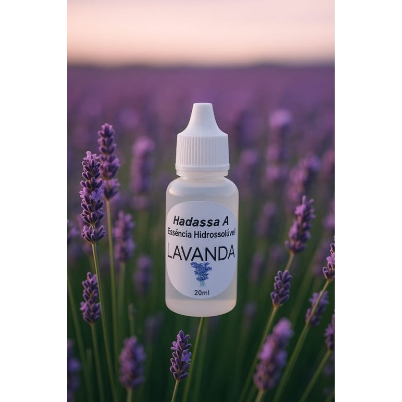 Essência Hidrossolúvel LAVANDA 20ml HADASSA Umidificador Difusor Ambiente Cosmetologia Saboaria Sanitizantes