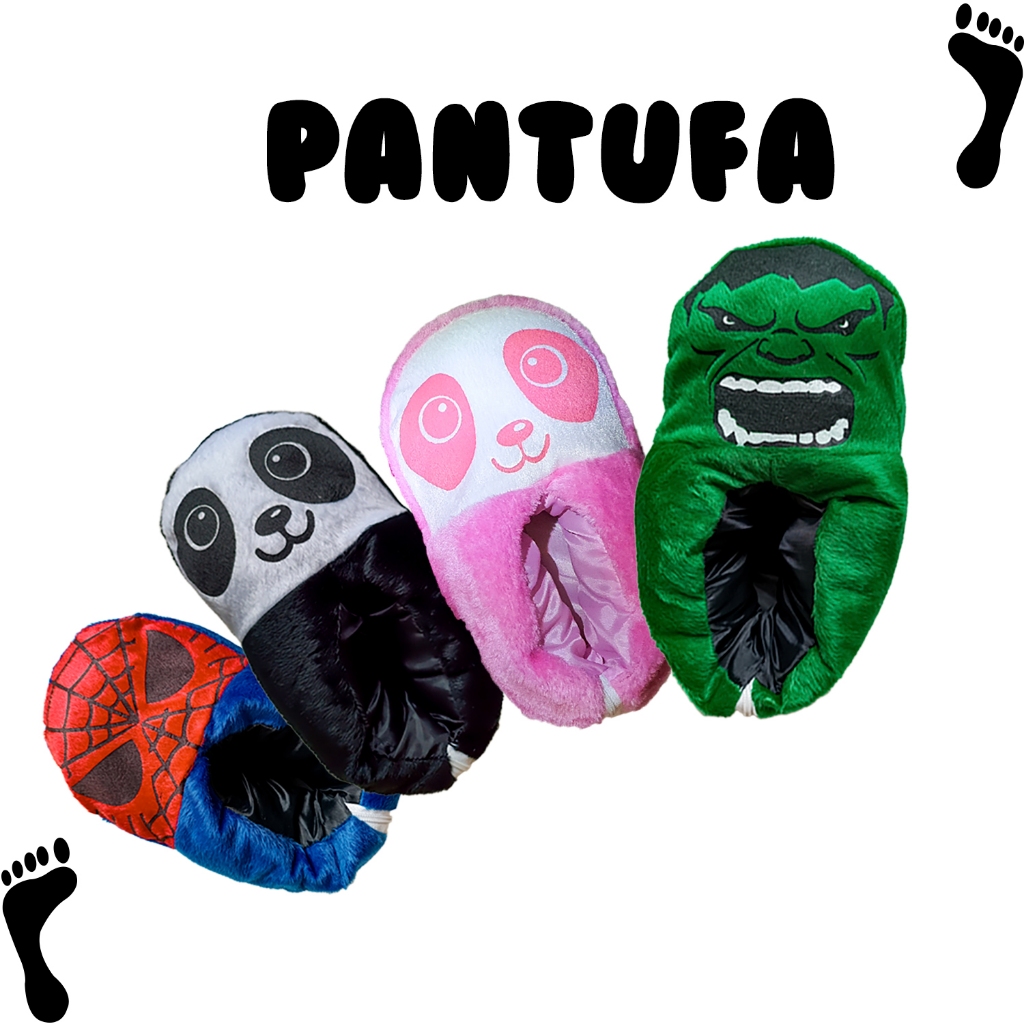 Pantufa Pelúcia Adulto e infantil vários personagens