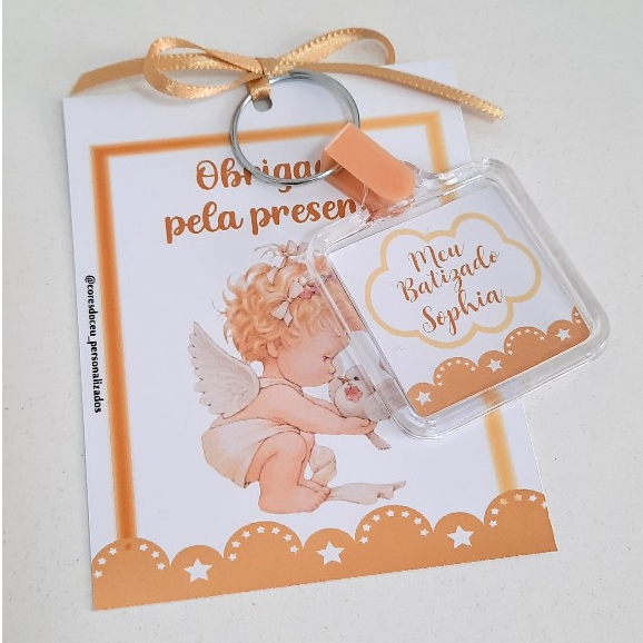 Chaveiro Personalizado Batizado|Lembrancinha Batizado|Festa Batizado|Chaveiro acrílico com foto escolha seu tema