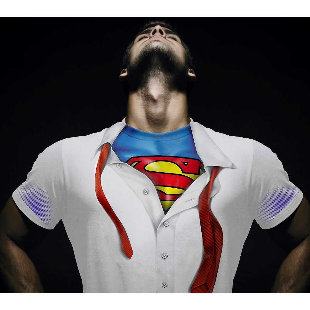 Camiseta Superman Super Pai  Camisa Clark Kent  Super Herói Dia Dos Pais / Blusa Super Man