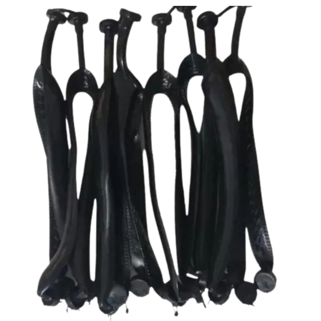 05 Pares De Correia Tradicional / Tiras Para Chinelos Preto