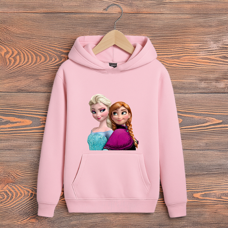 Moletom Infantil Frozen Casaco Inverno Canguru Capuz Frio Filme Desenho em Oferta na Shopee