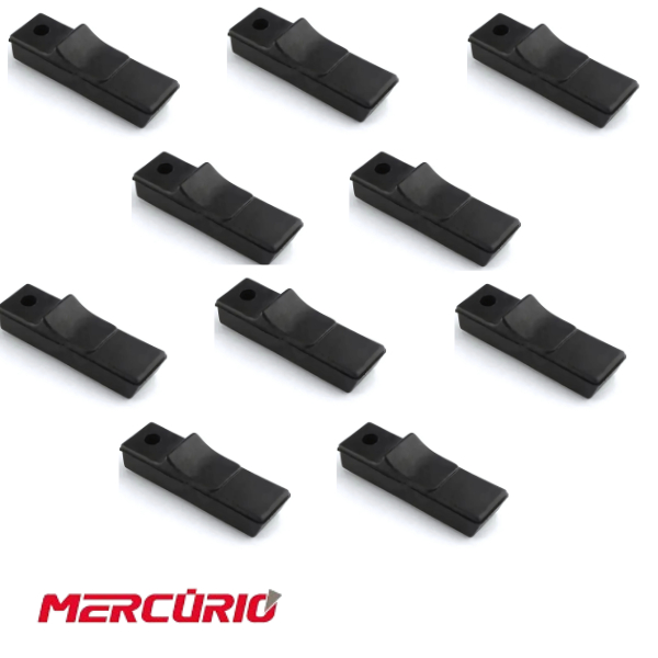 Kit com 10 Borracha Descanso  Cavalete Lateral Titan 2000, Cg Titan Fan 125/150/160/strada/cbx 750