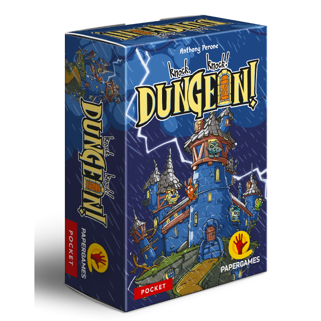 Knock, Knock! Dungeon! Papergames jogo de cartas Pocket