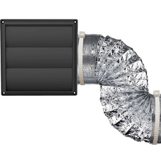 Kit Exaustão Saída de Ar Para Coifa  Exaustor Depurador 150mm 15cm Com Grade Veneziana em ABS em Oferta na Shopee