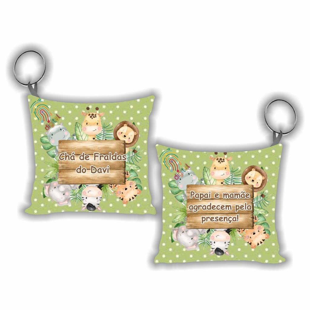 Almochaveiros Lembrancinhas Personalizado Chá Fraldas Safari em Oferta na Shopee