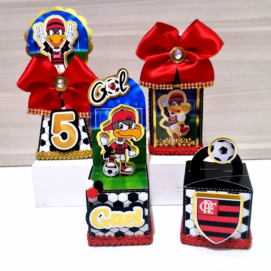 Kit Lembrancinhas Futebol Personalizados Decoração Festa infantil Caixinha Futebol Papelaria Futebol