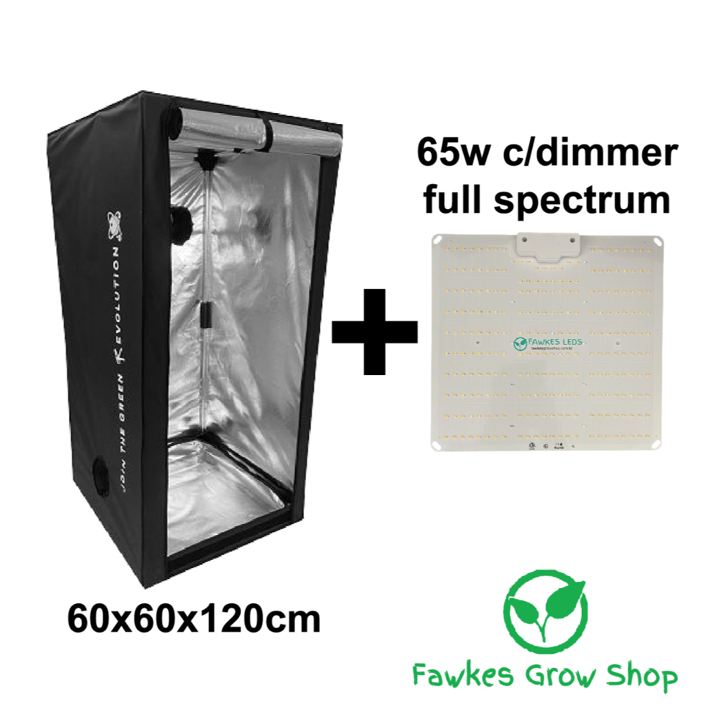 Estufa de Cultivo DNA420 - ECObox 60x60x120 + Painel de le 65w c/ dimmer