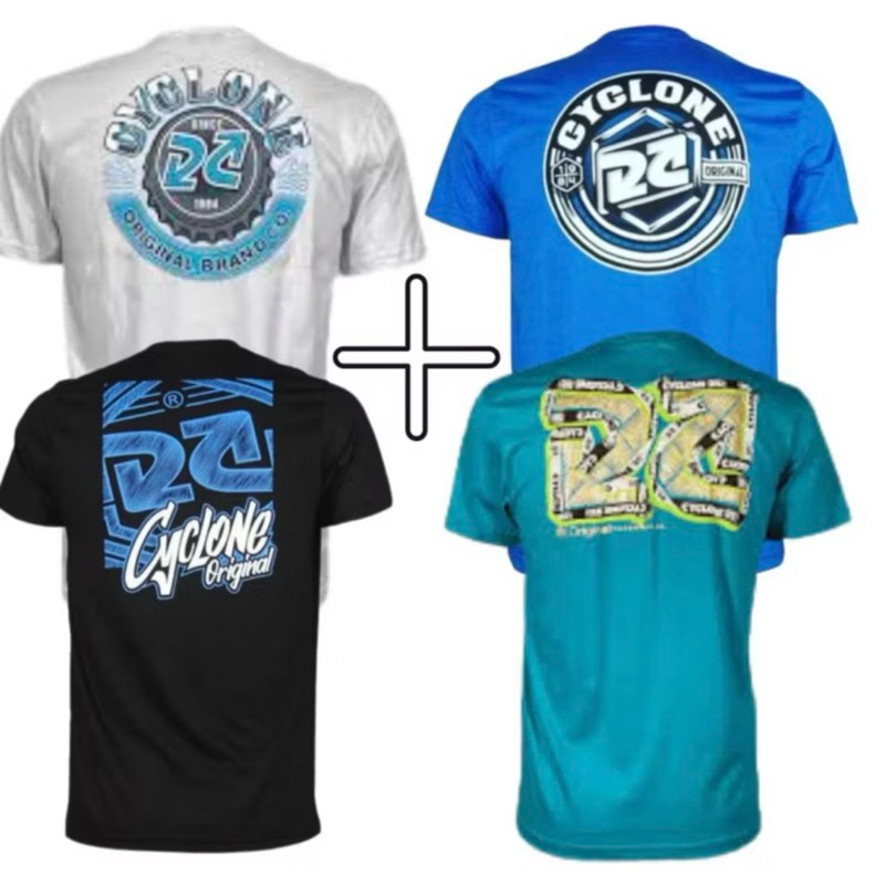 kit 4 camisetas Cyclone 100%Algodão Reforçada em Oferta na Shopee