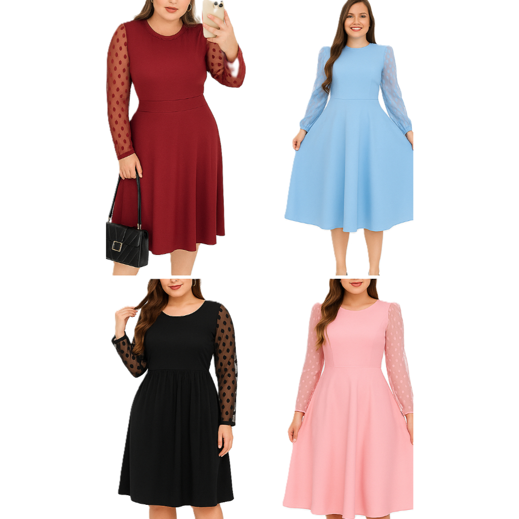 Vestido Moda Evangélica Gospel Cristã Plus Size Vestidos Evangélicos Brás Fardamento Evangélico (CH)