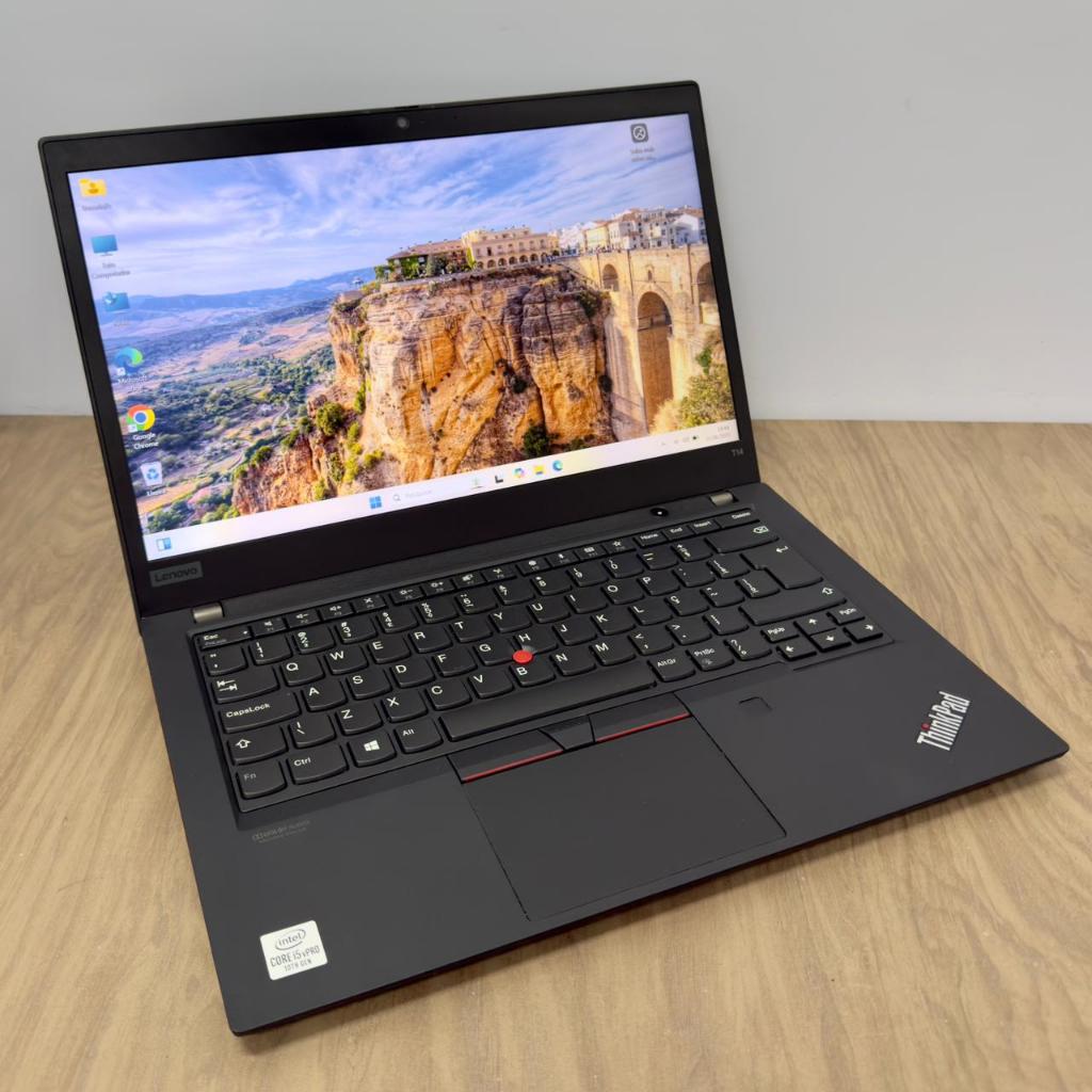 Notebook Lenovo ThinkPad T14 Turbinado - Intel Core i5 10th /16gb ram /256gb ssd /Tela 14"FHD