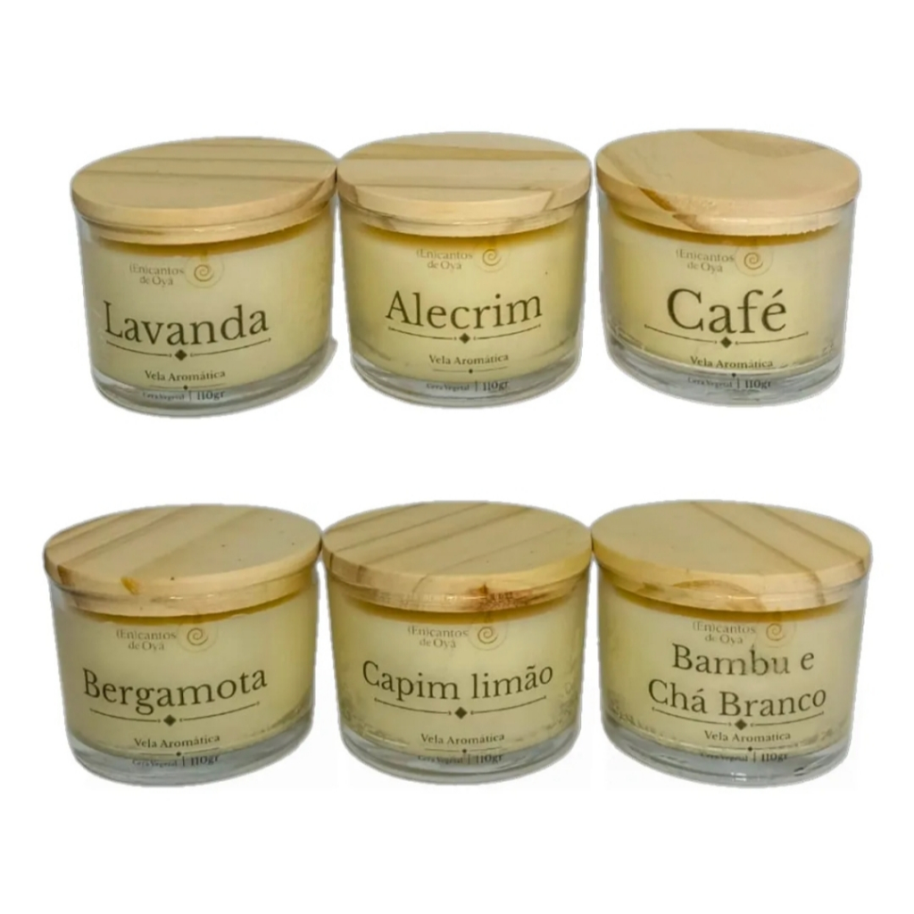 Imagem Velas aromáticas perfumada artesanal decorativa 7 fragrâncias 110g essencia premium