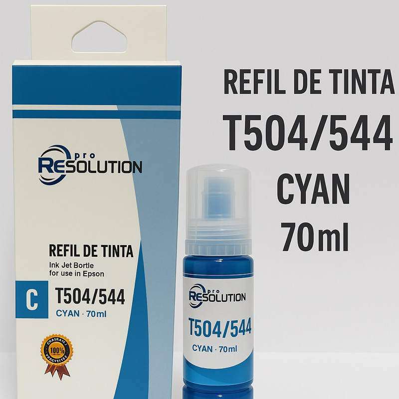 Tinta Compatível 544 e 504 para Epson – CYAN Alta Qualidade Garantia