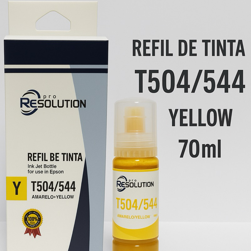 Tinta Compatível 544 e 504 para Epson – YELLOW Alta Qualidade Garantia