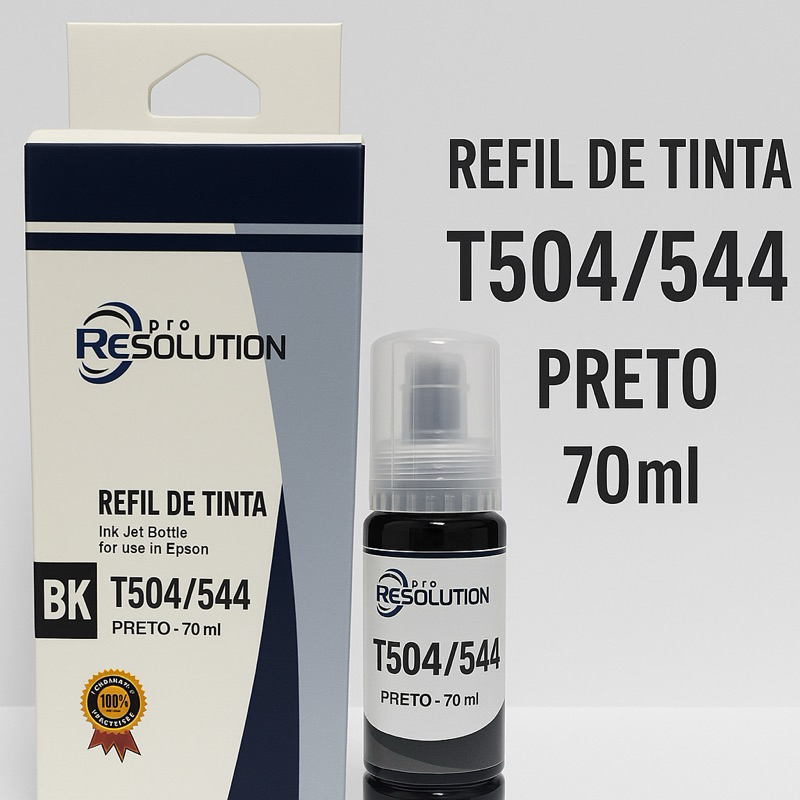 Tinta Compatível 544 e 504 para Epson –BLACK Alta Qualidade Garantia