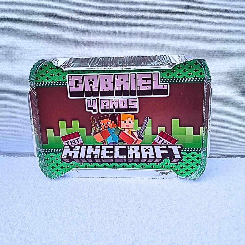 40 Marmitinha personalizada MINECRAFT | Lembrancinha