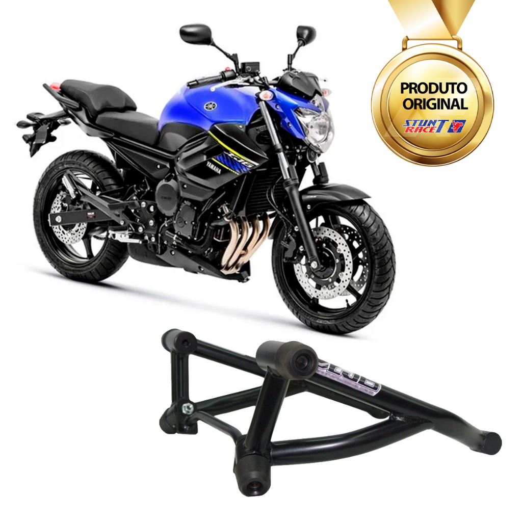 Protetor Slider Stunt Race Cage XJ6 2010-2018 Preto Fosco