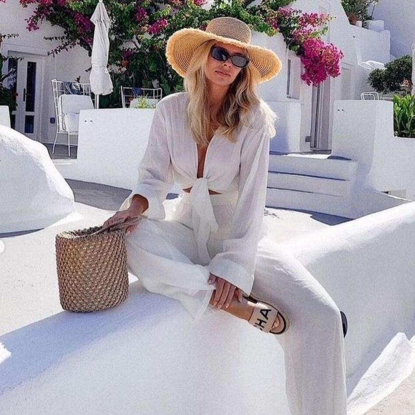 Conjunto estilo praia 2025 – leve, transparente e cheio de charme