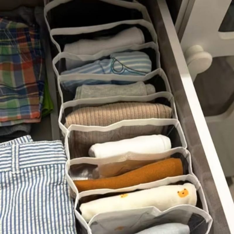 kit 10 colmeias organizadoras de gaveta (M)10x15x40cm cor branca- zentrix