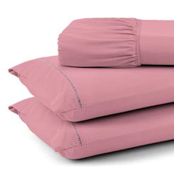 Lençol Micropercal 400 Fios Aconchegante Toque Suave Conforto Cama Box